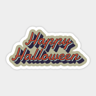 vintage look happy halloween 2021 Sticker